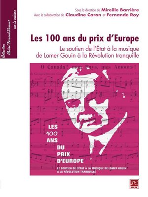 cover image of Les 100 ans du prix d'Europe
